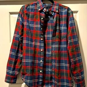 Gap L/S Flannel (Red/Navy print)
